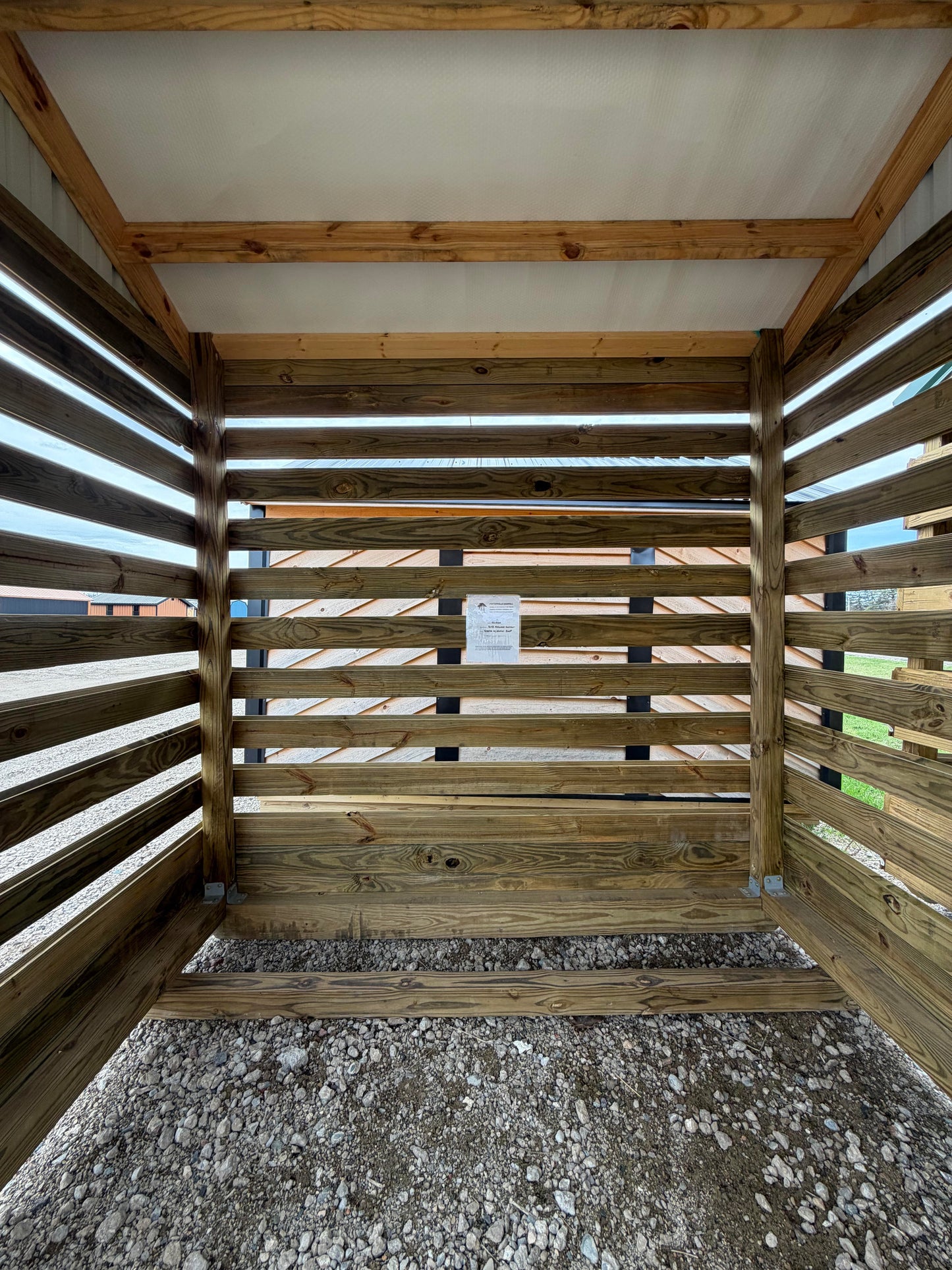 8'X8' Amish Made Firewood Shelter*